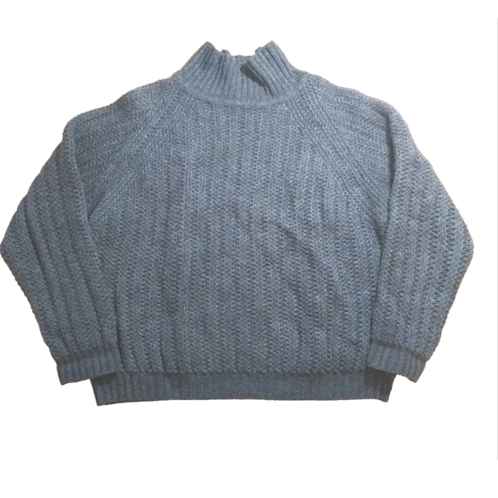 Vtg 80s Obermeyer Sweater Italian Wool Grandpa Ski Hunt Preppy Heavy Cable Knit
